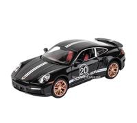 Voiture Miniature 1:24 for Cayenne 911 TurboS Modèle De Voiture Mini Métal Moulé sous Pression Tirer Le Son Et La Lumière Peut Ouvrir La Porte Modèle en Alliage(TurboS Black)