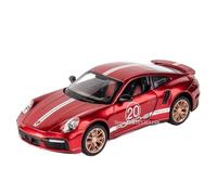 Voiture Miniature 1:24 for Cayenne 911 TurboS Modèle De Voiture Mini Métal Moulé sous Pression Tirer Le Son Et La Lumière Peut Ouvrir La Porte Modèle en Alliage(TurboS Red)