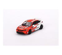 Voiture miniature 1/64 - MINI GT - Honda Civic Type R Pace Car 2023 - Rouge - Métal - Packaging inclus