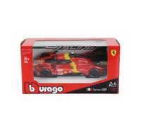 Bburago - Ferrari 499P LMH n°51 - Modèle réduit réaliste à l'échelle 1:43, modèle 2023 24H Le Mans Champion, réplique Diecast sous Licence Officielle Ferrari, âge recommandé 14+ Ans