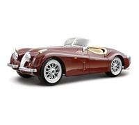 1:24 BURAGO Jaguar Xk120 Cabriolet 1953 Bordeaux BU22018R