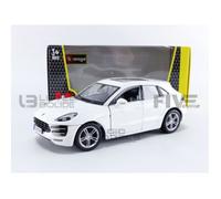 Voiture Miniature - BBURAGO - PORSCHE Macan - 2015 - Blanc - 1/24 - Collection