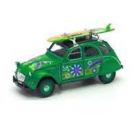 Voiture miniature - CADOX - 2CV Surf - Vert - Échelle 1/40 - Modèle surf
