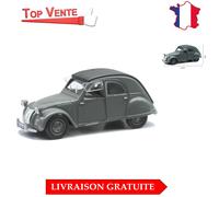 Voiture Miniature Citroën 2 CV 1952 - Détails Authentiques et Roues Libres