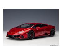 Voiture Miniature de Collection - AUTOart - LAMBORGHINI Huracan Evo - 1/18 - Blanc - Rosso Bia