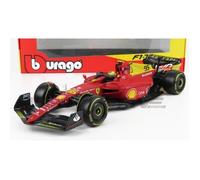 Voiture Miniature de Collection - BBURAGO 1/18 - FERRARI F1-75 - Monza GP 2022 - Rouge / Jaune