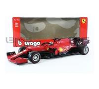 Voiture Miniature de Collection BBURAGO 1-18 - FERRARI F1 SF21 - 2021 - Leclerc - Red - 16809L G