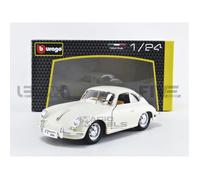 Voiture Miniature de Collection - BBURAGO 1/24 - PORSCHE 356 Coupe - Beige mat - 1961