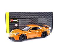 Voiture Miniature de Collection - BBURAGO 1/24 - PORSCHE 911 GT3 - 2021 - Orange - 21104OR