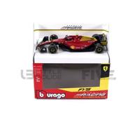 Voiture Miniature de Collection - BBURAGO 1/43 - FERRARI F1-75 - Italy Monza GP 2022 - Red / Yellow