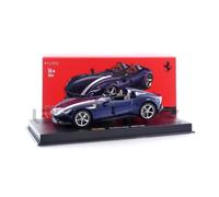 Voiture Miniature de Collection - BBURAGO 1/43 - FERRARI Monza SP2 Convertible - Bleu / Blanc
