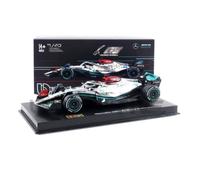 Voiture Miniature de Collection - BBURAGO 1/43 - MERCEDES - AMG W13E Performance - Grey / Black / Green