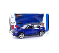 Voiture Miniature de Collection - BBURAGO 1/43 - VOLKSWAGEN T-Roc - Blue Metallic