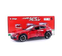 Voiture Miniature de Collection - BBURAGO - FERRARI Purosangue - Échelle 1/24 - Red Metallic - 2023