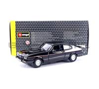Voiture Miniature de Collection - BBURAGO - FORD Capri - 1973 - Noir - 1/24