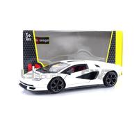 Voiture Miniature de Collection - BBURAGO - LAMBORGHINI Countach LPI 800-4 - Blanc - 1/24 - 21102W