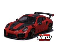 Voiture Miniature de Collection - BBURAGO - Porsche 911 GT2 RS - Rouge / Noir - Échelle 1/43 - 30388R