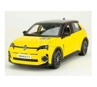 Voiture miniature de collection - BBURAGO - Renault R5 E-Tech 2025 - Échelle 1/24 - Jaune/Noir - Métal