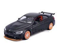 Voiture miniature de collection - BMW - M4 GTS - Échelle 1/24 - Matte Black / Orange - Réf. 31246BK