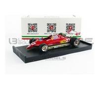Voiture Miniature de Collection BRUMM 1-43 - FERRARI 126 C2 - 2nd San Marino GP 1982 - Red - R267 G