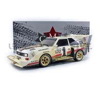 Voiture Miniature de Collection - CMR - AUDI Quattro S1 - Pikes Peak 1987 - 1/18 - Blanc/Rouge/Argent
