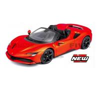 Voiture Miniature de Collection - BBURAGO - FERRARI SF90 Spider - 1/18 - Rouge Métallique - 2020