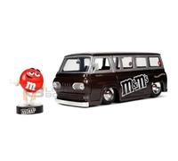 Jada Toys - Bus Ecoline 1965 1/24 avec figurine M&M's rouge