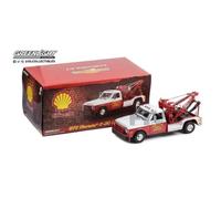 Voiture Miniature de Collection - GREENLIGHT COLLECTIBLES 1/18 - CHEVROLET C-30 Dually Wrecker - 1972 - Red / White - 13654