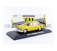 Voiture Miniature de Collection GREENLIGHT COLLECTIBLES 1-43 - CHECKER Taxi Sunshine Cab Company 1974 - Yellow - 86601 G