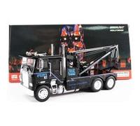 Voiture Miniature de Collection GREENLIGHT COLLECTIBLES 1-43 - FREIGHTLINER FLA 9664 - 1984 - Black / Blue - 86627 - Metal G