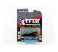 Voiture Miniature de Collection - GREENLIGHT COLLECTIBLES 1/64 - GMC Van Agence Tous Risques / The A-Team Van - Black - 44790B