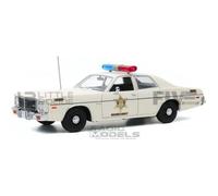 Voiture Miniature de Collection - GREENLIGHT COLLECTIBLES - DODGE Coronet - 1975 - Blanc - 1/18
