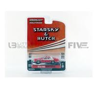 Voiture Miniature de Collection - GREENLIGHT - FORD Gran Torino - 1/64 - Rouge / Blanc - 1976