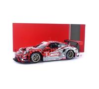 IXO - Voiture miniature de course POR 911 GT3 R - Daytona 2022 - 1:18 - Red / White - Adulte