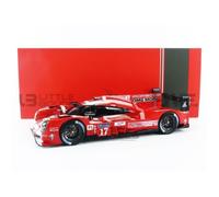 Voiture Miniature de Collection - IXO 1/18 - PORSCHE 919 Hybrid - Le Mans 2015 - Blanc, Red / Black
