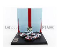 Voiture Miniature de Collection - IXO 1/43 - FORD 2 Cars Set GT40 MKII - Le Mans 1966 and 2019 - Blue / Orange - FGT43001SET2