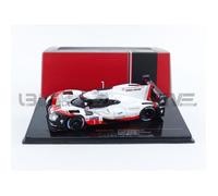 Voiture Miniature de Collection - IXO 1/43 - PORSCHE 919 Hybrid - Le Mans 2017 - Black / White / Red - SP919-4315