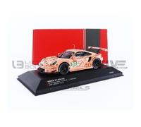 Voiture Miniature de Collection - IXO - PORSCHE 911 (991) RSR - 1/43 - LMGTE Pro Le Mans 2018 - Rose