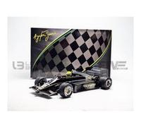 Voiture Miniature de Collection IXO - PREMIUM-X 1-18 - LOTUS Renault 97 T JPS - Portugal 1985 - Black / Gold - SENR18001 - Resin Noir G