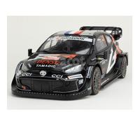 Voiture miniature de collection - IXO - Toyota Yaris GR Rally1 MC 2025 No17 Ogier/Landais - 1/18 - Monté métal - Réf106758