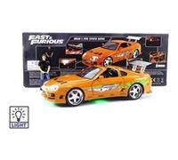 Voiture Miniature de Collection JADA TOYS 1-18 - TOYOTA Supra + Brian Figure - Fast And Furious - Orange - 31139OR - Metal Orange G
