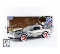 Voiture Miniature de Collection JADA TOYS 1-24 - DE LOREAN Back to the Future III -1985 - Silver - 32166S - Metal Multicolore G