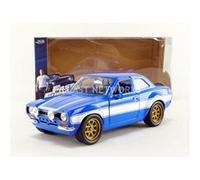 Voiture Miniature de Collection JADA TOYS 1-24 - FORD Escort RS 2000 MKI - Fast and Furious VI - Blue / White - 99572BL G