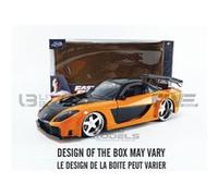 Voiture Miniature de Collection JADA TOYS 1-24 - MAZDA RX7 - Fast And Furious - 1993 - Orange / Black - 30732OR - Metal Orange G
