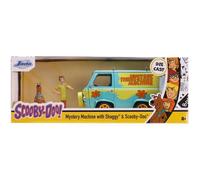 Voiture Miniature de Collection - JADA TOYS 1/24 - MISTERY MACHINE Scooby Doo - With Shaggy and Scooby figures - Green / Yellow -