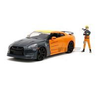 Voiture Miniature de Collection - JADA TOYS 1/24 - NISSAN Skyline GT-R - with Naruto Figure - 2009 - Black / Orange - 33691OR