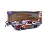 Voiture Miniature de Collection - JADA TOYS 1/24 - SHELBY GT500 - With Star Lord Figure - Red / Grey
