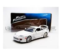 Voiture Miniature de Collection - JADA TOYS 1/24 - TOYOTA Supra - Blanc - Fast and Furious