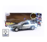Voiture Miniature de Collection - JADA TOYS - DE LOREAN Back to the Future I Time Machine - Blanc et Silver
