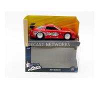 Voiture Miniature de Collection - JADA TOYS - MAZDA RX-7 - Fast and Furious - Rouge - 1/32
